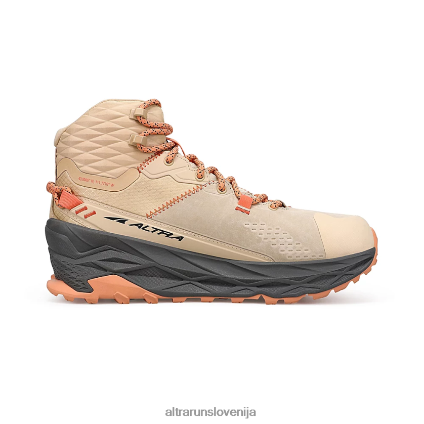 Altra XT0F6X41 trejl čevlji pesek ženske olympus 5 hike mid gtx