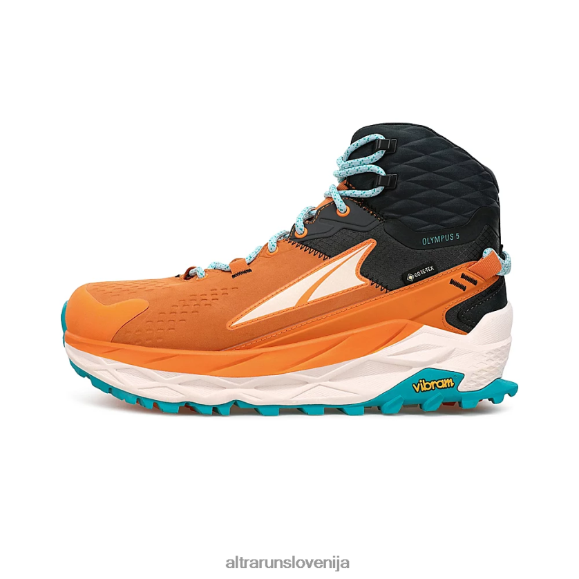 Altra XT0F6X42 trejl čevlji oranžna/siva ženske olympus 5 hike mid gtx