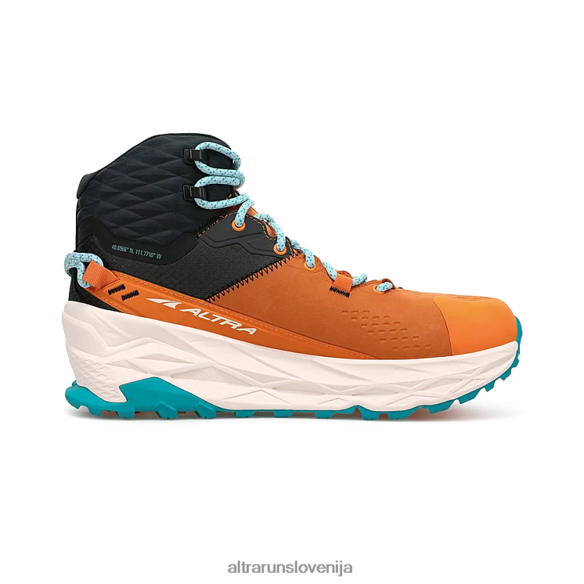 Altra XT0F6X42 trejl čevlji oranžna/siva ženske olympus 5 hike mid gtx